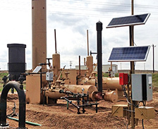 remote off-grid Deka solar battery system