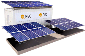 商用工业REC n峰太阳能电池板系统