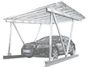 Commercial Solar Carport System 商用太阳能车棚