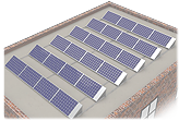 Flat Roof Solar Panel System 平顶太阳能系统