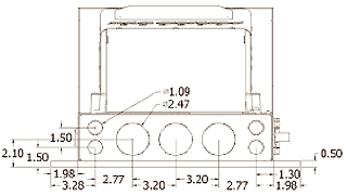 Magnum E-Panel Bottom Dimensions Magnum E-Panel底部尺寸