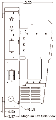 Magnum E-Panel Left Dimensions Magnum E-Panel Left Dimensions