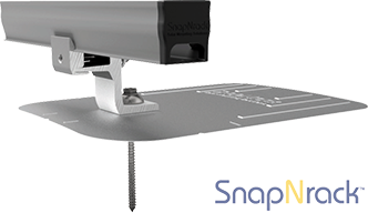 SnapNrack Ultra Rail comp roof solar panel mount SnapNrack超轨补偿屋顶的太阳能面板底座