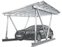 Solar Panel Carport Mounts 太阳能电池板安装车棚
