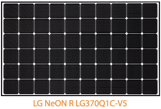 住宅LG NeON R LG370Q1C-V5太阳能电池板系统