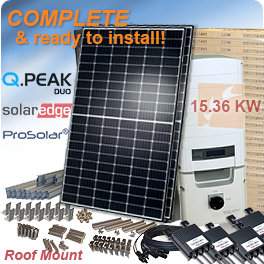 Q.PEAK DUO G5 320太阳能电池板系统- 15.36kW