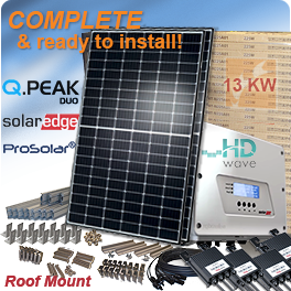 13kW Q.PEAK DUO G5 325屋顶安装太阳能电池板系统＂class=