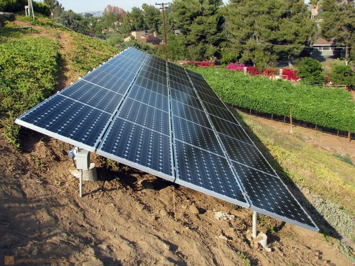 7千瓦倾斜地面安装太阳能系统-圣地亚哥