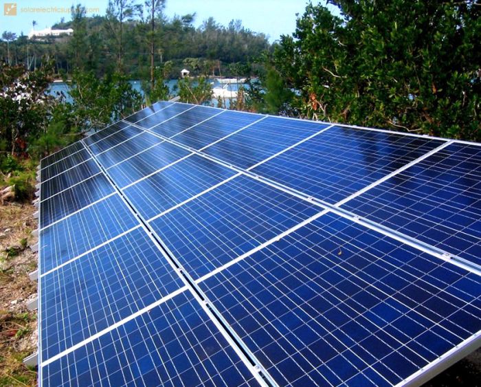 5千瓦地面安装太阳能系统在百慕大群岛