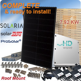 7.92kW Solaria PowerXT 360R-PD并网太阳能系统