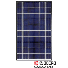 京瓷KD260GX-LFB2太阳能板-黑色框架