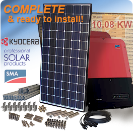 10.8千瓦京瓷KU270-6MCA太阳能系统-低批发价格