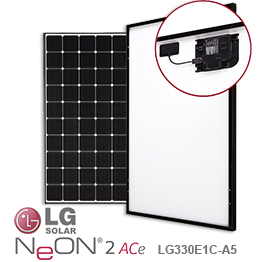 LG NeON 2 ACe LG330E1C-A5 330W交流太阳能电池板-低价格
