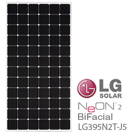 LG NeON 2 BiFacial LG395N2T-J5 72电池太阳能电池板-低价格