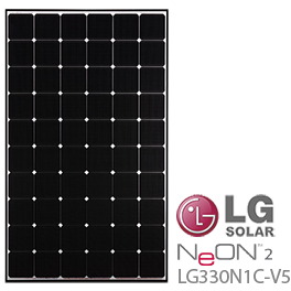 LG NeON 2 LG330N1C-V5太阳能电池板-低价格