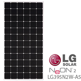 LG NeON 2 LG395N2W-A5 395W 72电池太阳能电池板-低价格