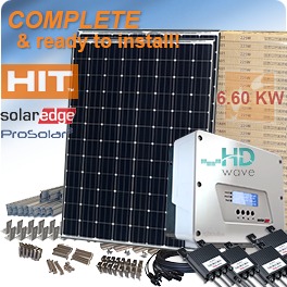 6.6千瓦低价松下HIT N330太阳能系统
