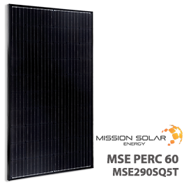 Mission Solar MSE290SQ5T 290W Mono PERC太阳能电池板