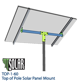 MT太阳能60电池太阳能电池板顶部的极点安装- Top -1-60