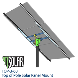 太太阳能3 x 60-cell太阳能电池板的极山——TOP-3-60