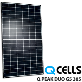 Q. peak DUO G5 305 305W太阳能电池板由Q CELLS -低价