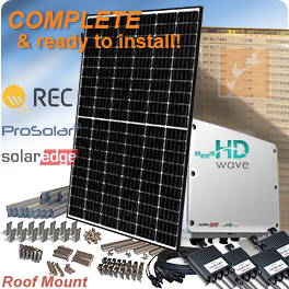 REC N-Peak REC330NP屋顶安装太阳能电池板系统