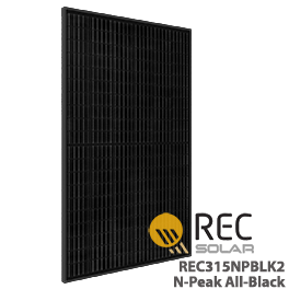 REC315NPBLK2 315W REC n峰全黑太阳能电池板