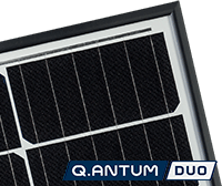 Q Cells Q PEAK DUO分裂太阳能电池板电池