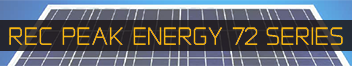 REC太阳能峰值能量72电池面板