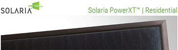 Solaria黑色太阳能电池板规格