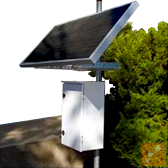宾州pole-mounted离网太阳能电池板系统