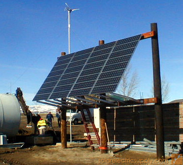 混合风力太阳能电池模块系统