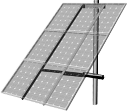 用于三个太阳能电池板的SPM3安装座