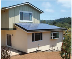 倾斜组合屋顶太阳能系统