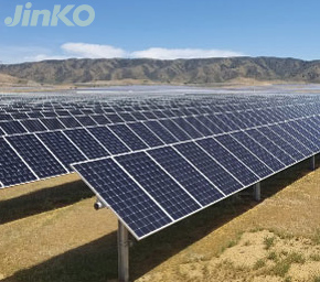 地面安装商用晶科太阳能电池板系统