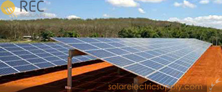 配备REC太阳能电池板的清莱发电厂