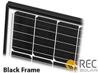 REC NP太阳能电池板黑色框架