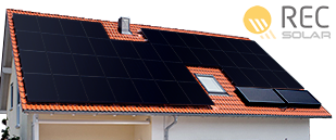 REC黑色太阳能电池板系统
