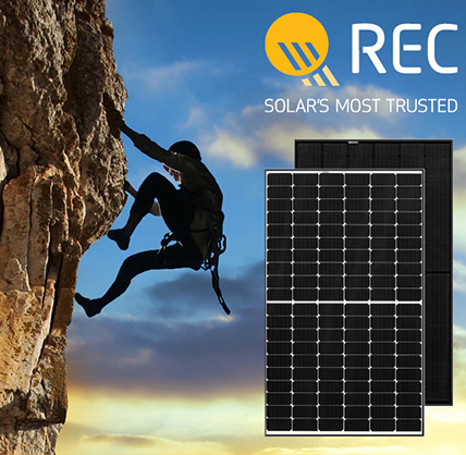 REC最值得信赖的太阳能电池板