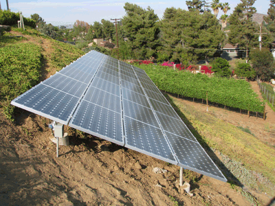 地面安装并网太阳能系统