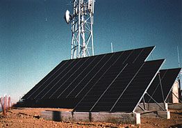 20KW混合太阳能组件阵列与发电机组