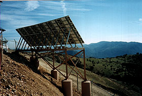 6KW太阳能混合动力发电机的后视图