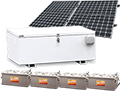 800W 24V极点安装太阳能电池板系统