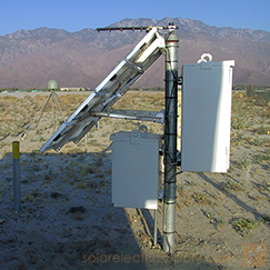 USGS地震监测杆安装的太阳系
