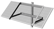 一个太阳能板的SPM1安装