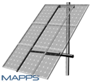 SPM3-190安装座3个太阳能电池板