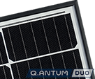 Q.PEAK DUO G5太阳能电池板角视图＂><br>打破纪录的韩华Q.PEAK DUO G5太阳能电池板采用了德国制造的Q.ANTUM DUO Q CELLS。</div>
               <div style=