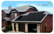 Solaria住宅黑色太阳能电池板系统
