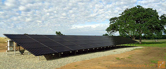 REC地面安装n峰太阳能电池板系统