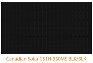 加拿大太阳能CS1H-330MS BLK / BLK太阳能电池板